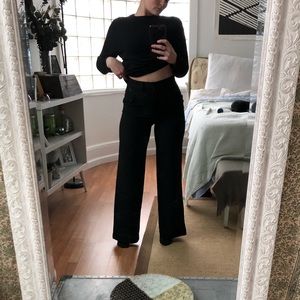 Bell Bottom Wide Leg Dress Pants